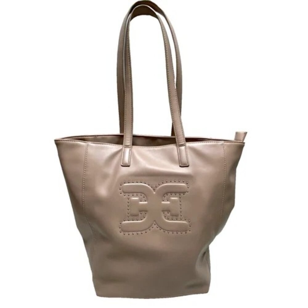 Sam Edelman Rowan Studded Tote Blush Pink Large Smooth Durable Leather Rare GUC